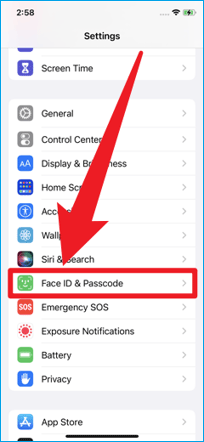 face id & passcode