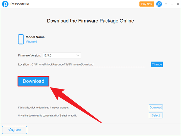 then click download