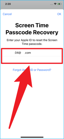 enter your apple id to proceed 