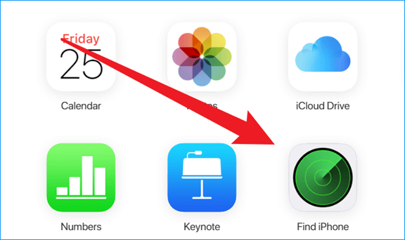 click find iphone