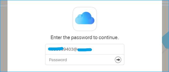 enter password
