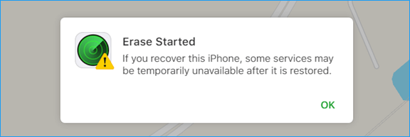 ok erase started